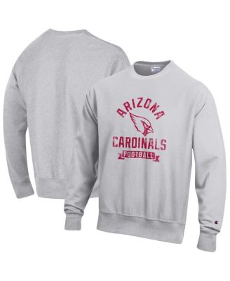Champion - Men's Heather Gray Arizona Cardinals Reverse Weave Fleece Pullover Sweatshirt