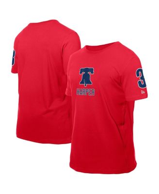 New Era - Men's Bryce Harper Red Philadelphia Phillies Design Lab Name Number T-Shirt