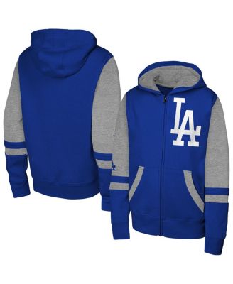 Outerstuff - Men's Royal Los Angeles Dodgers Stadium Color block Full-Zip Hoodie