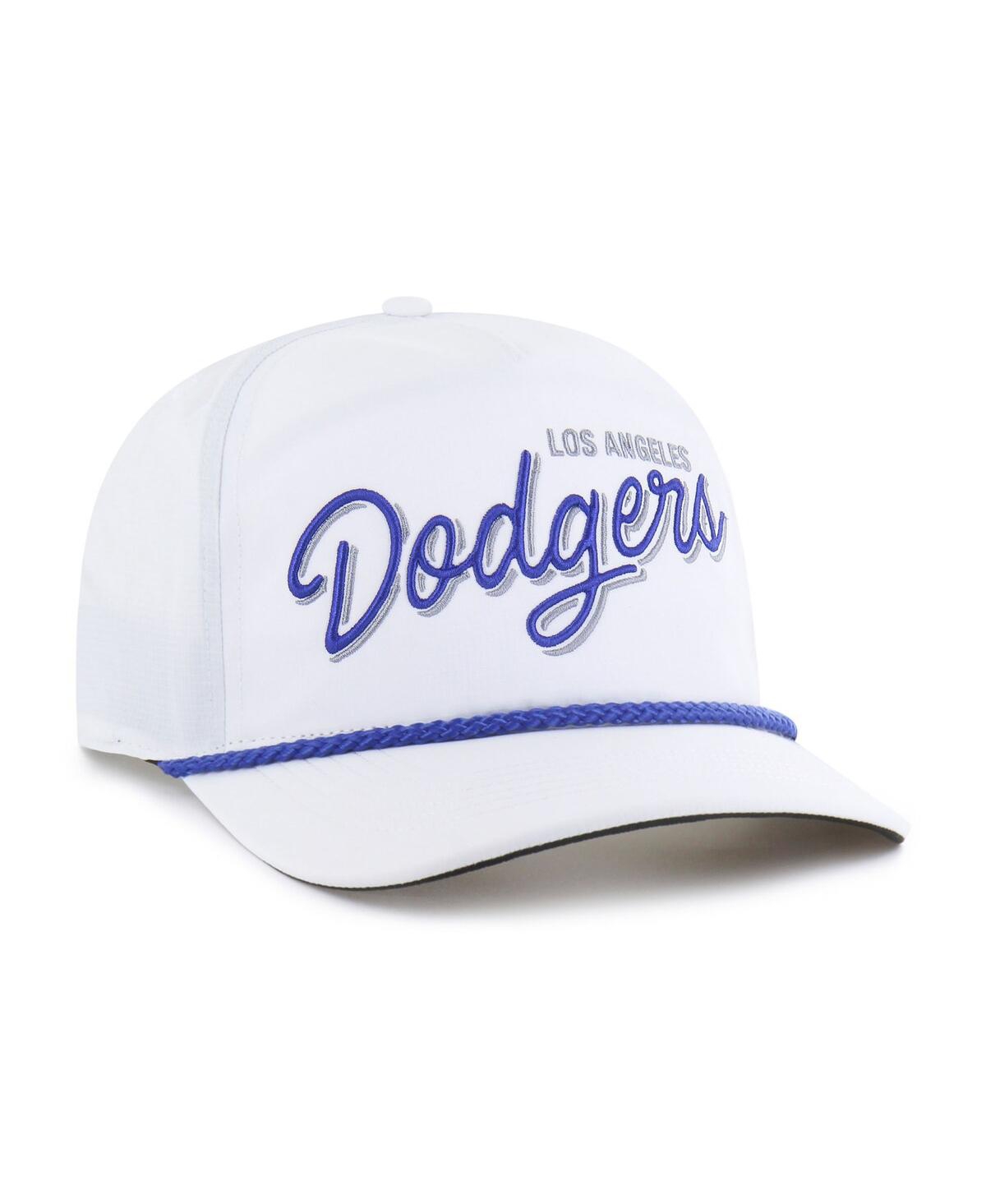 47 Brand Men's White Los Angeles Dodgers Brrr Fairway Hitch Adjustable Hat In White