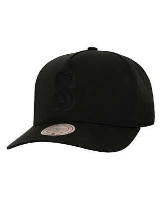 Mitchell & Ness - Men's Black Seattle Mariners Perfect Icon Pro Pinch Snapback Hat