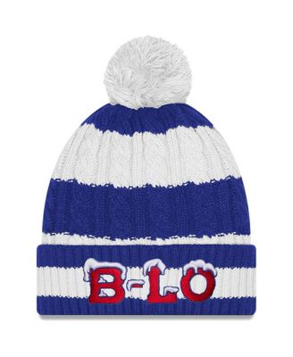 New Era - Women's&nbsp;Royal Buffalo Bills 2025 Rivalries Collection Braided Cuffed Pom with Knit Hat