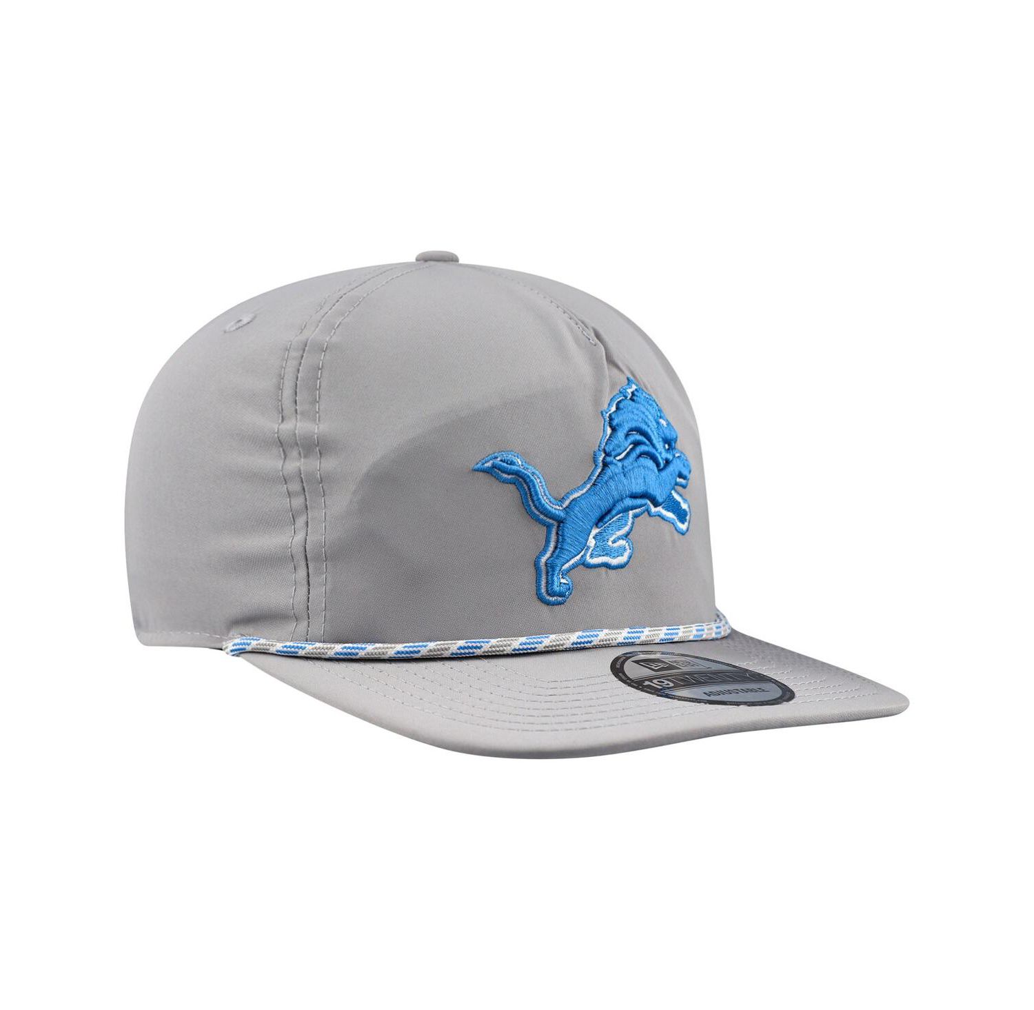 Men's Silver Detroit Lions Rope 19TWENTY Hat