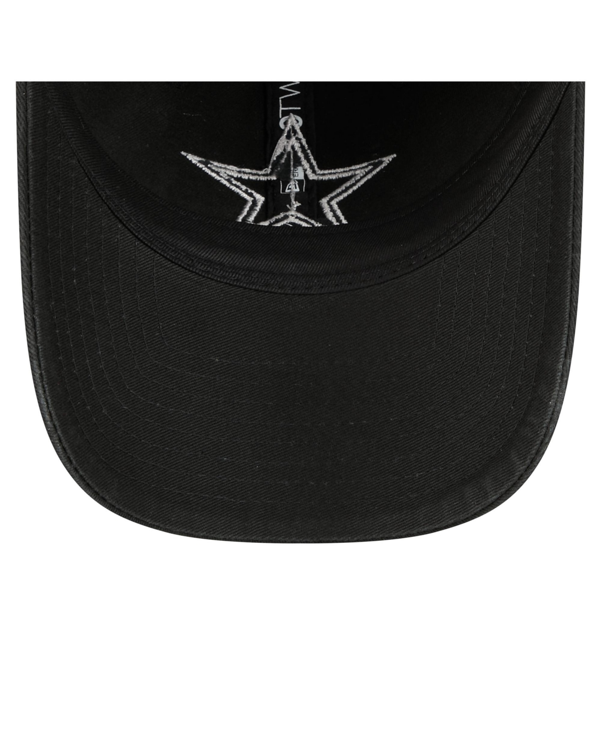 New Era Men's Black Dallas Cowboys Stamp 9twenty Adjustable Hat In Black