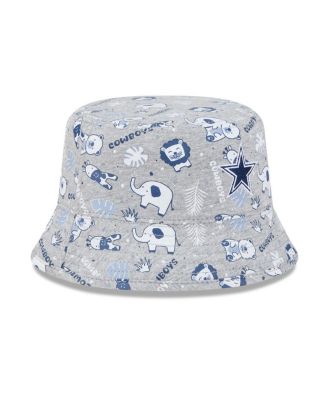 Baby Boys and Girls Gray Dallas Cowboys Animal Bucket Hat