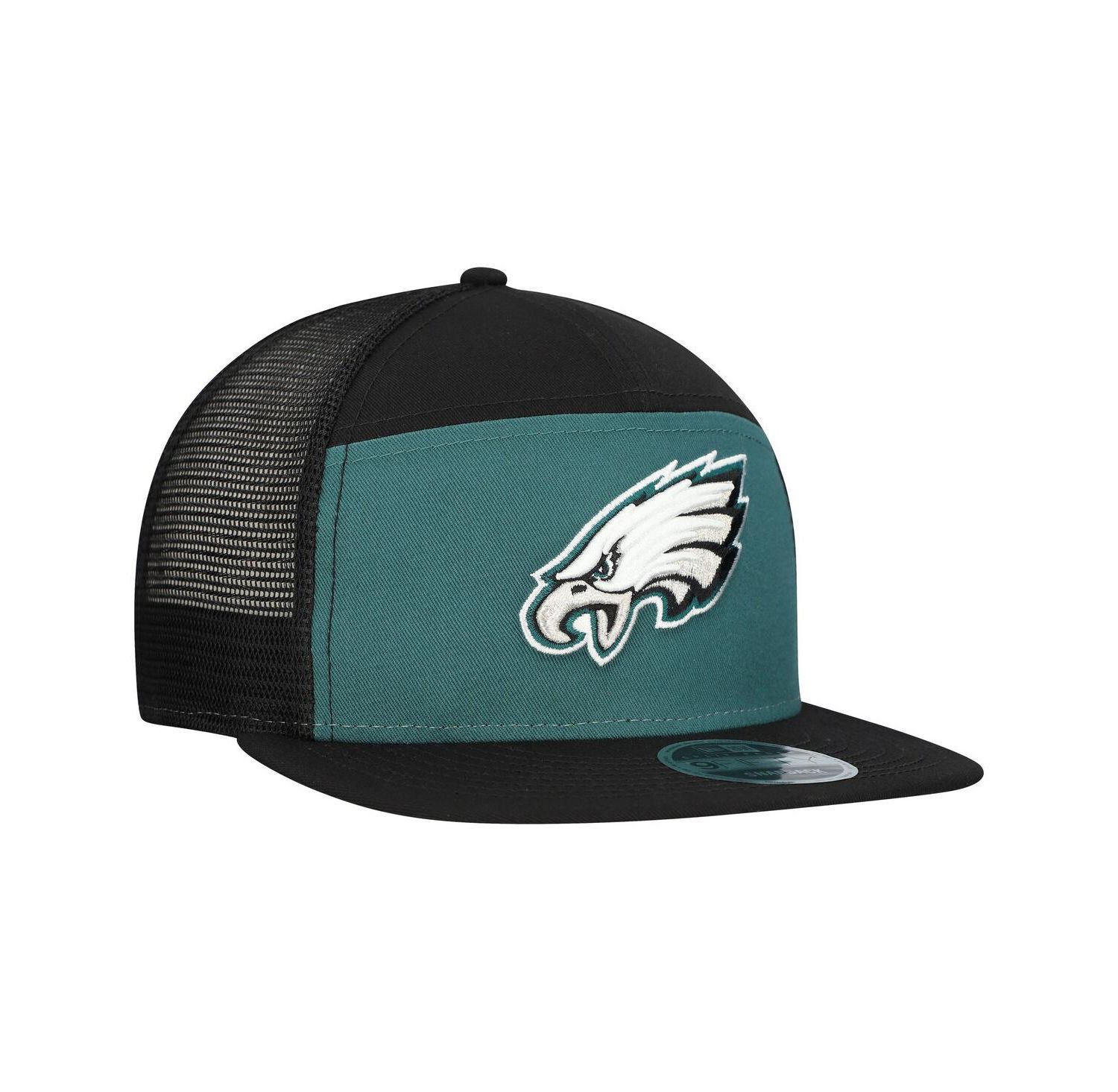 Men's Midnight Green/Black Philadelphia Eagles Outdoor Split Panel 9FIFTY Snapback Hat