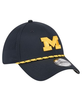Men's Navy Michigan Wolverines Rope 39THIRTY Flex Hat