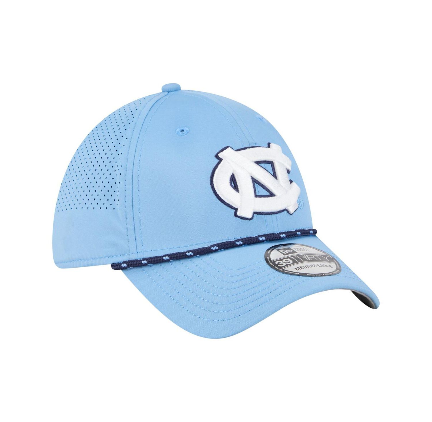 Men's Carolina Blue North Carolina Tar Heels Rope 39THIRTY Flex Hat
