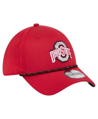 Men's Scarlet Ohio State Buckeyes Rope 39THIRTY Flex Hat