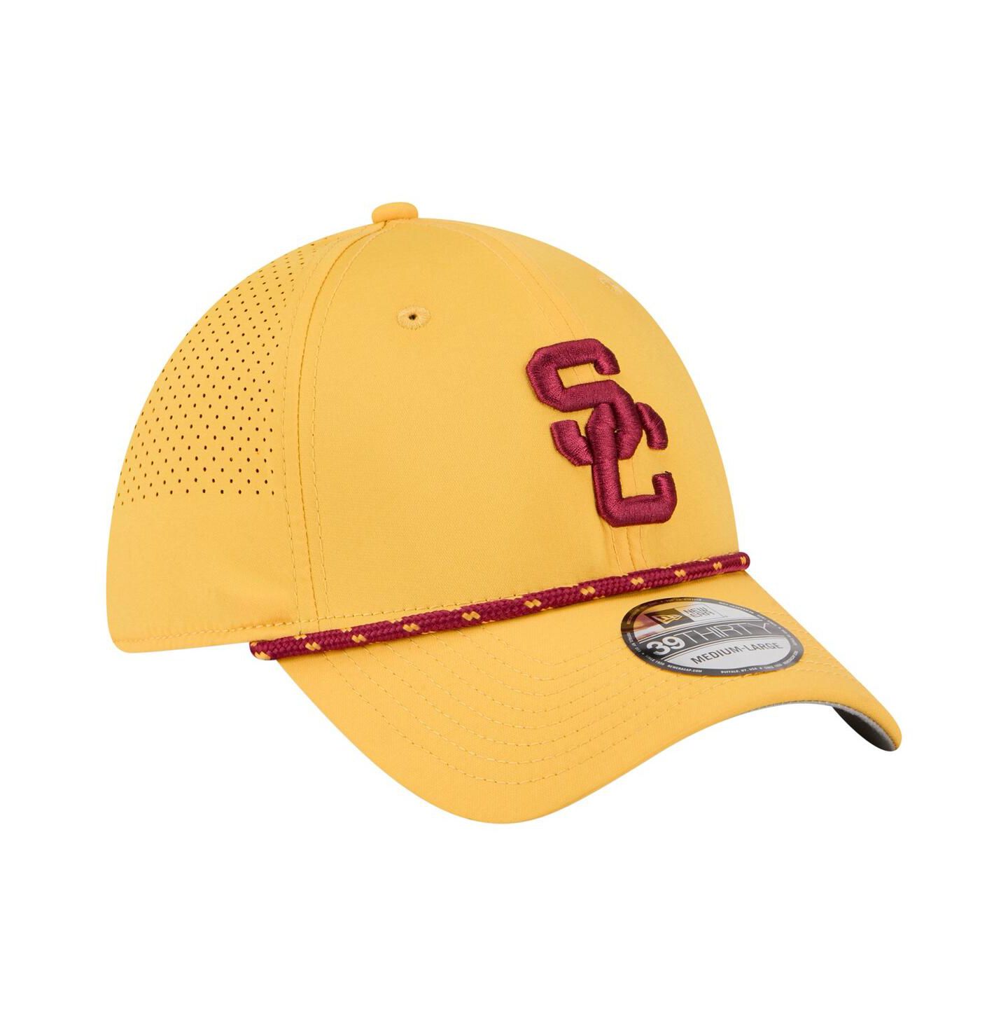 Мужская кепка New Era Gold USC Trojans Rope 39THIRTY Flex Hat — фото 2