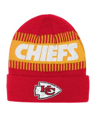 Outerstuff - Big Boys and Girls Red Kansas City Chiefs Bright Lights Cuffed Knit Hat