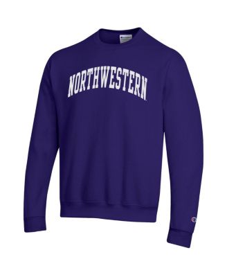 Men's Purple Northwestern Wildcats Basic Arch Fleece Pullover Sweatshirt