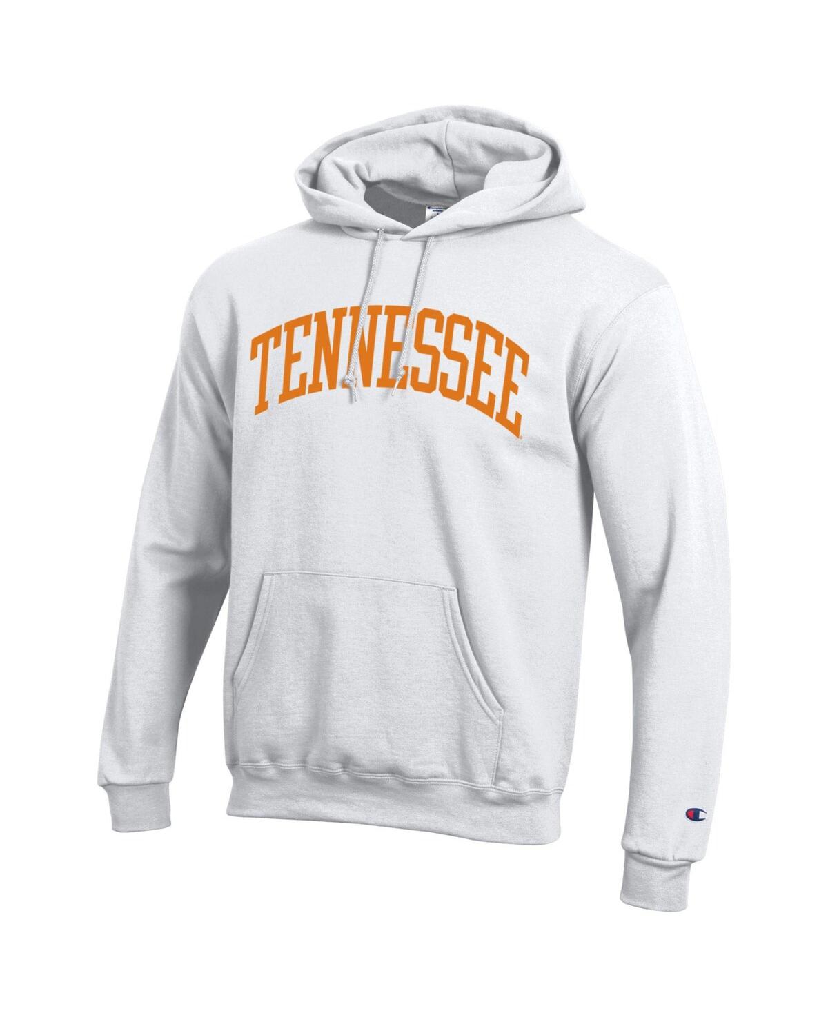 Champion Men's White Tennessee Volunteers Basic Arch Fleece Pullover Hoodie