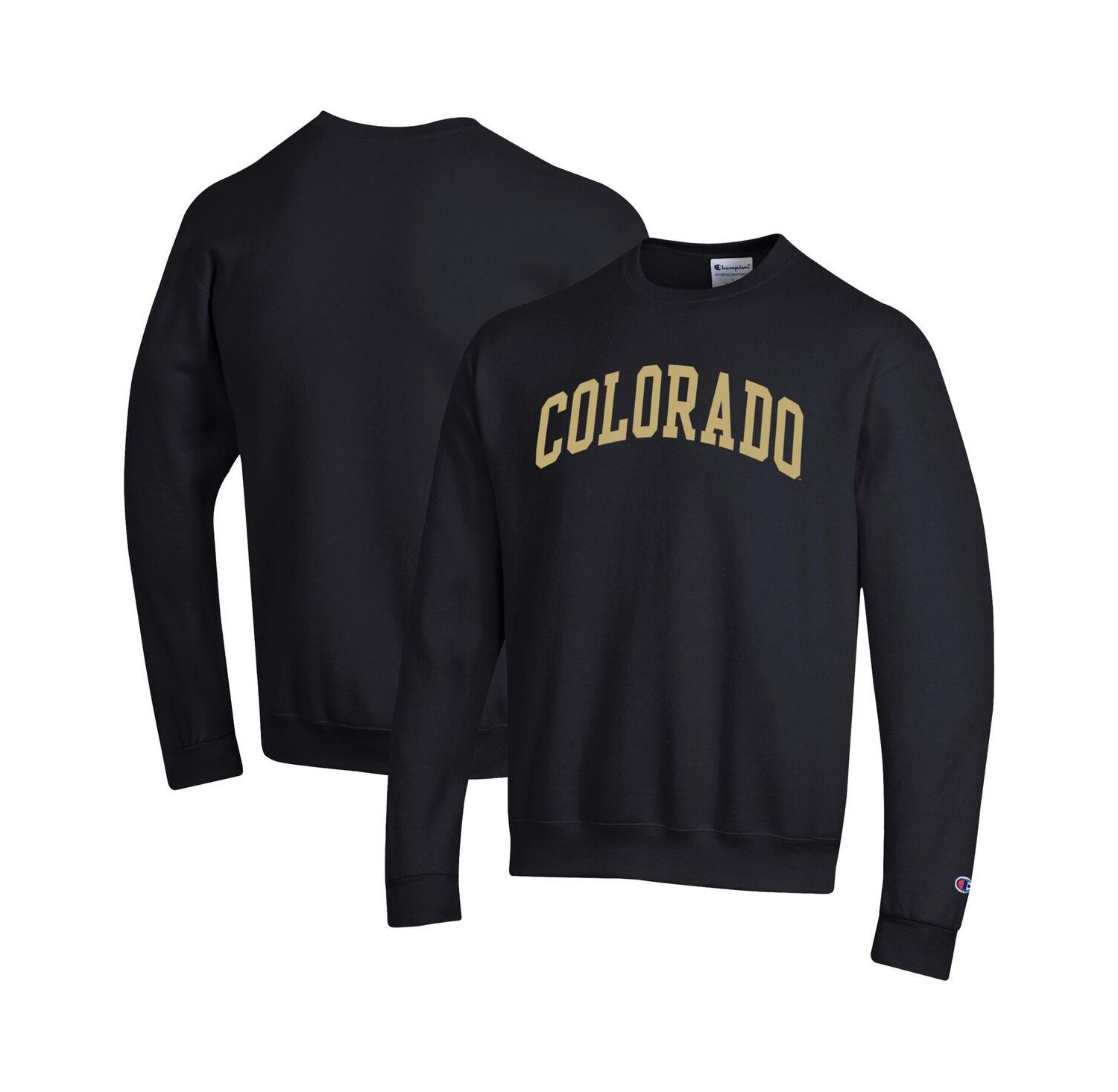Men's Black Colorado Buffaloes Basic Arch Fleece Pullover Sweatshirt