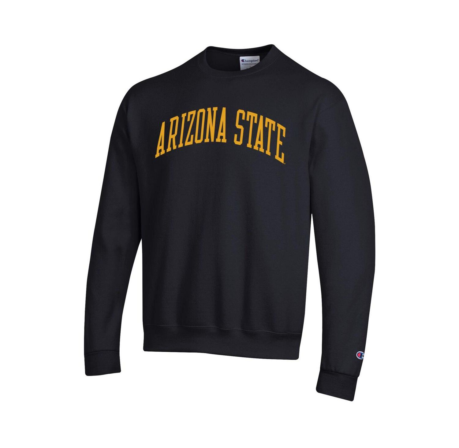 Men's Black Arizona State Sun Devils Basic Arch Fleece Pullover Sweatshirt