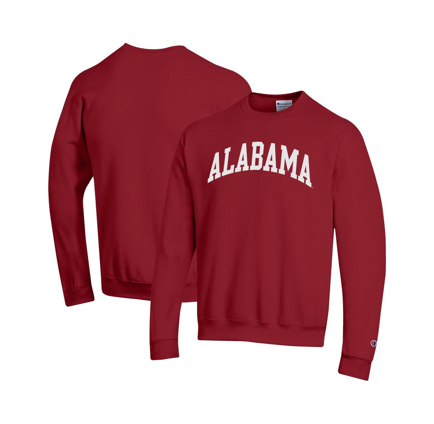 Men's Crimson Alabama Crimson Tide Basic Arch Fleece Pullover Sweatshirt