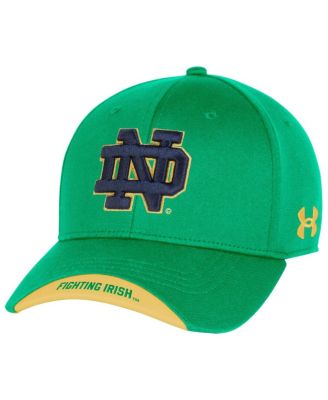 Under Armour - Men's Green Notre Dame Fighting Irish Sideline Blitzing Accent Adjustable Hat