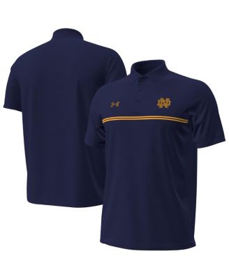 Under Armour - Men's Navy Notre Dame Fighting Irish Performance Drive Chest Stripe Polo Shirt