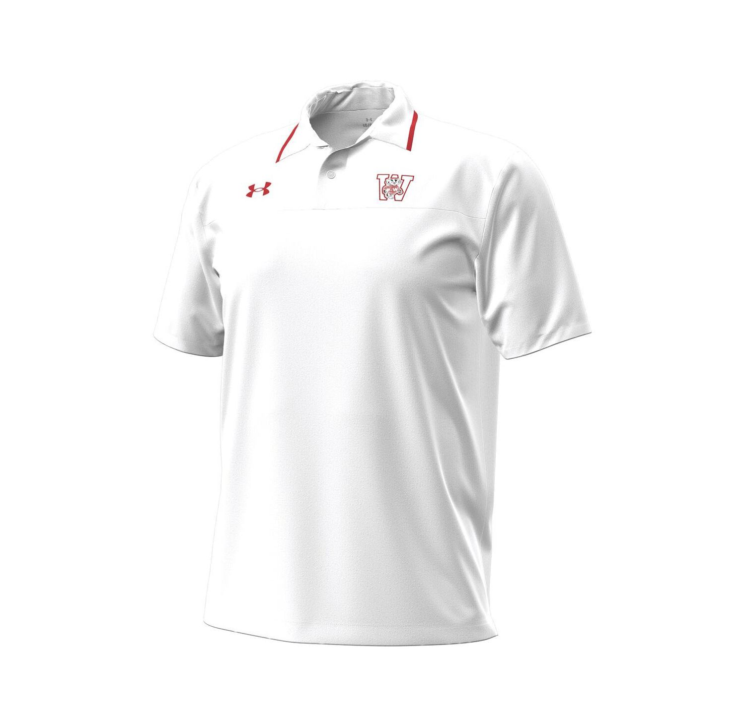Men's White Wisconsin Badgers 1980 Throwback Game Polo Shirt