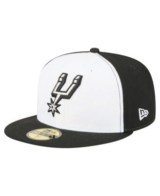 New Era - Men's White/Black San Antonio Spurs Repeat 59Fifty Fitted Hat