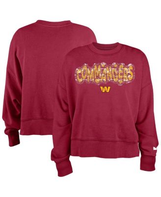 New Era - Girl's Burgundy Washington Commanders Flip Sequin Sweatshirt