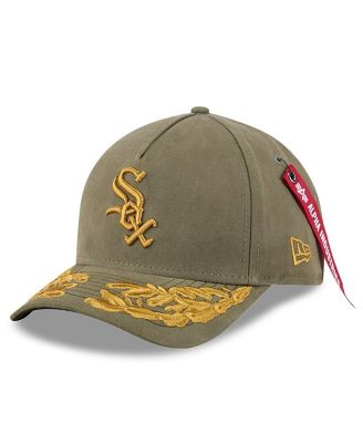New Era - Men's Olive Chicago White Sox A-Frame 9FORTY Adjustable Hat