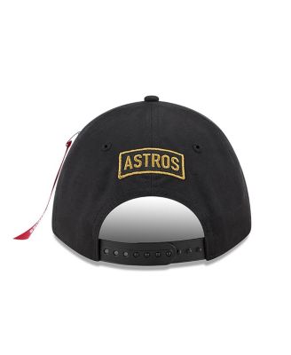 Men's Black Houston Astros A-Frame 9FORTY Adjustable Hat