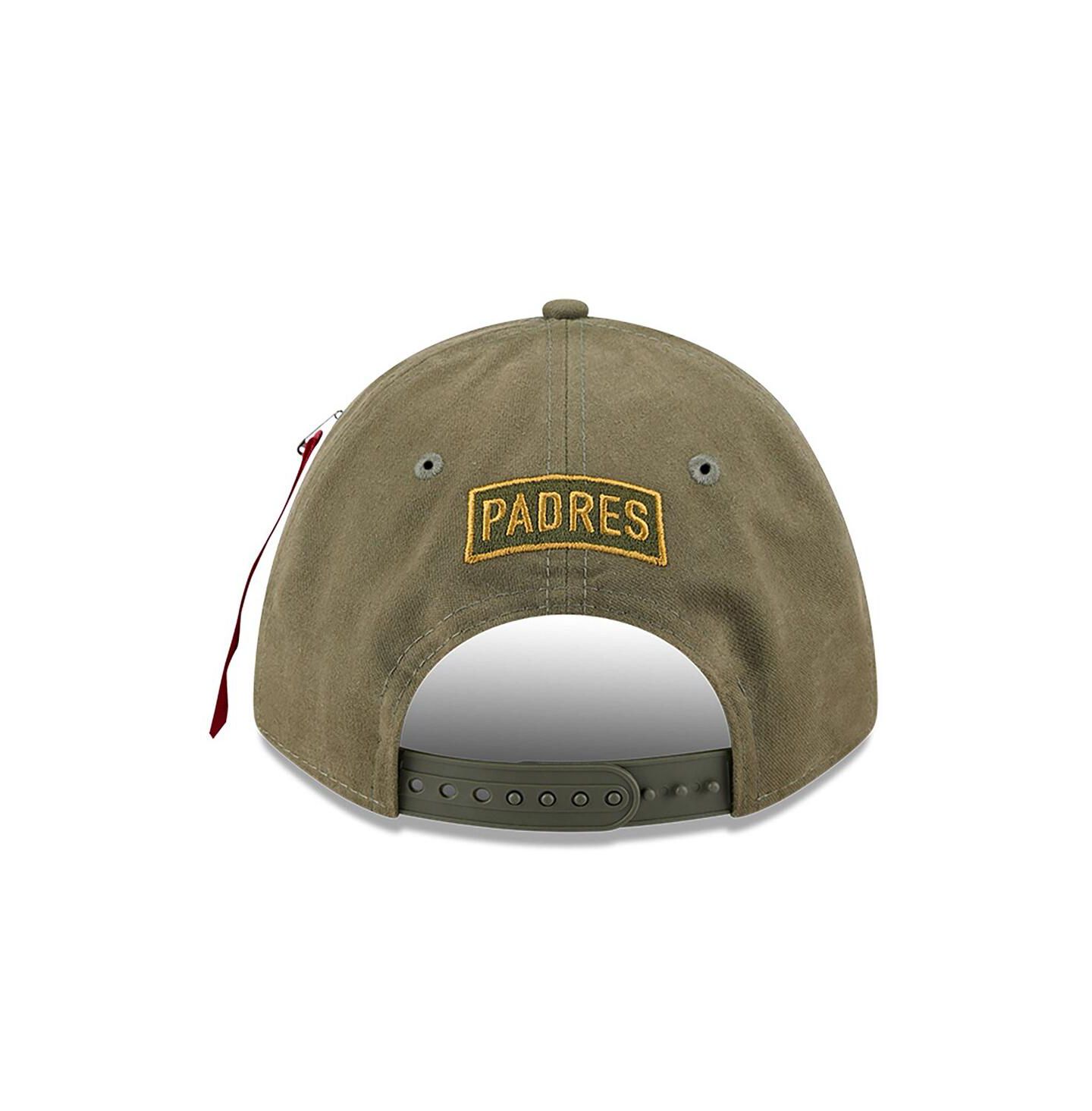 Мужская кепка New Era Olive San Diego Padres A-Frame 9FORTY Adjustable Hat — фото 2