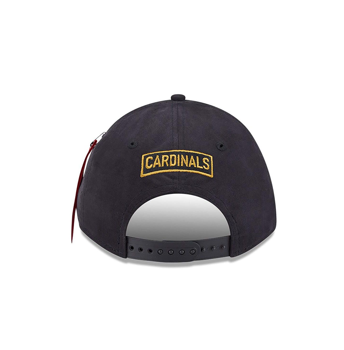 Мужская кепка New Era Black St. Louis Cardinals A-Frame 9FORTY Adjustable Hat — фото 2