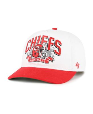 '47 Brand - Big Boys and Girls White/Red Kansas City Chiefs Prime Play Hitch Adjustable Hat
