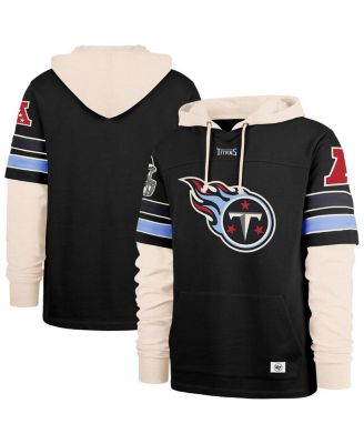 '47 Brand - Men's Black Tennessee Titans Split Zone Cornerback Duo Hoodie