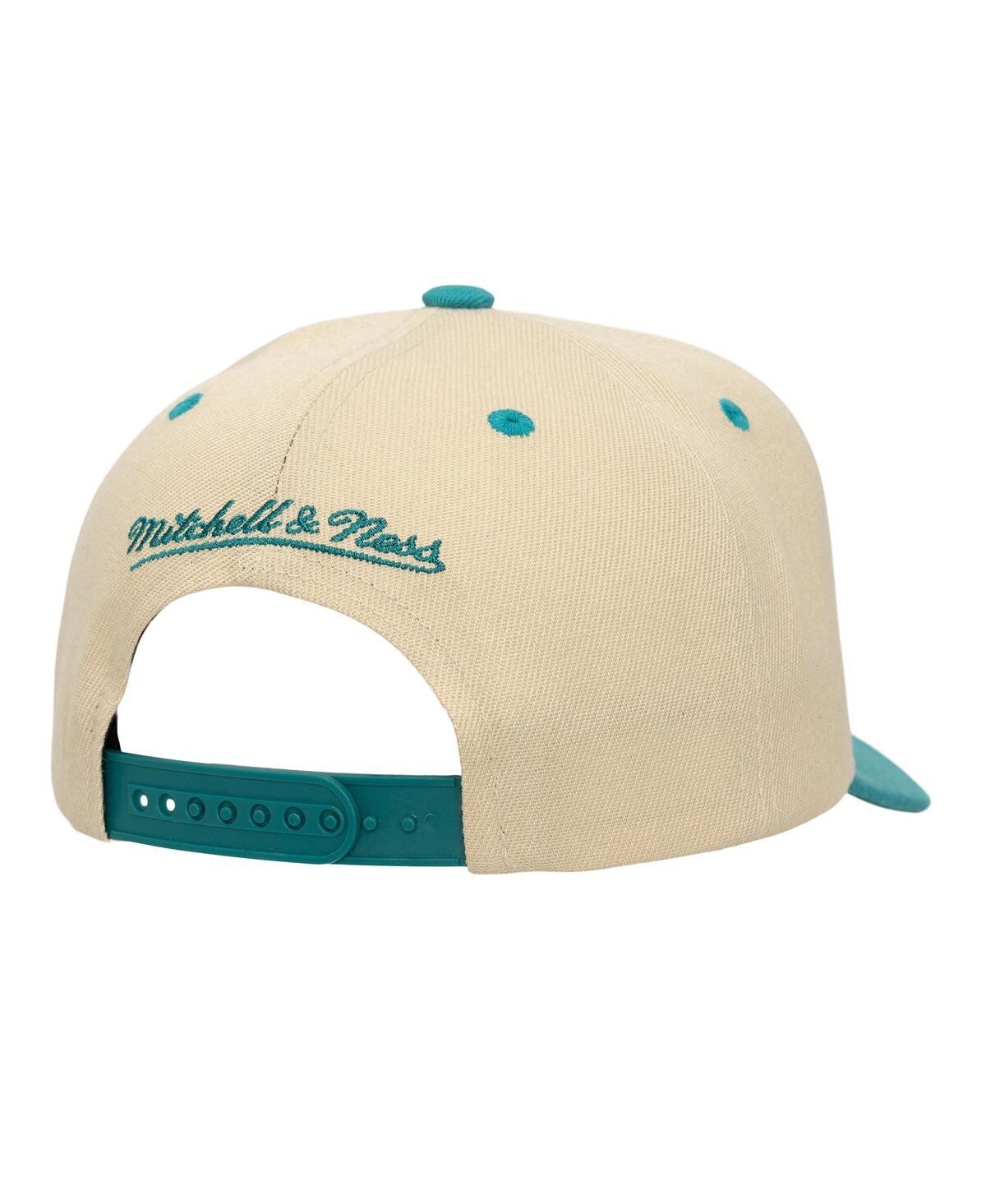 Mitchell & Ness Men's Cream San Jose Sharks Soul Legacy Defined Two-tone Pro Crown Adjustable Hat In Neutral