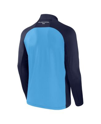 Men's Blue Milano Cortina 2026 Winter Olympics Raglan Quarter-Zip Jacket