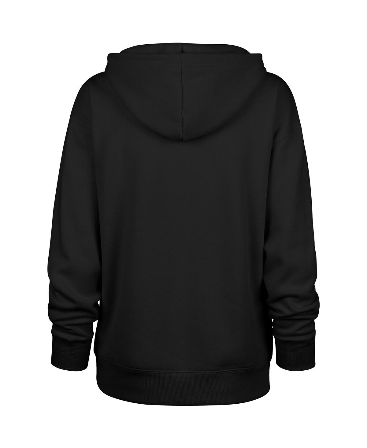 47 Brand Women'sâ Black Baltimore Ravens Whirlwind Naomi Pullover Hoodie In Black