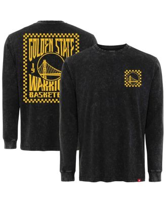 Sportiqe - Men's Black Golden State Warriors Bono Long Sleeve T-Shirt