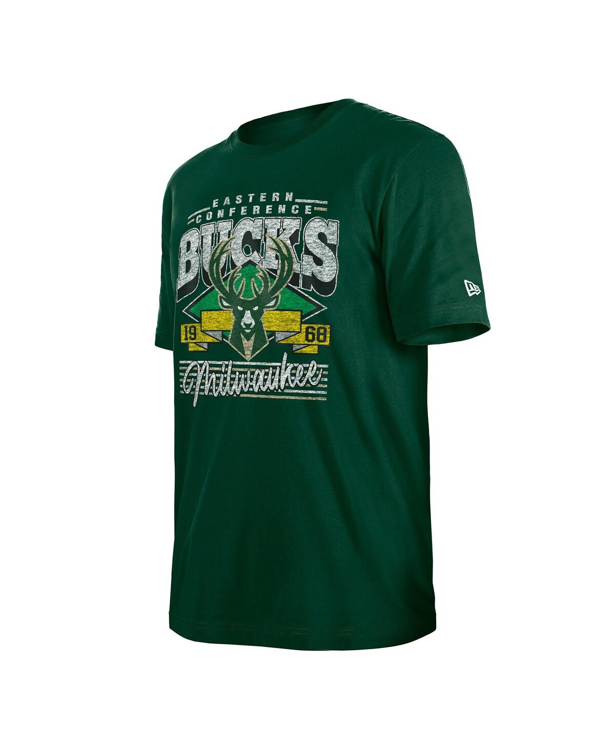 New Era Men's Hunter Green Milwaukee Bucks Sport Classics T-shirt In Green