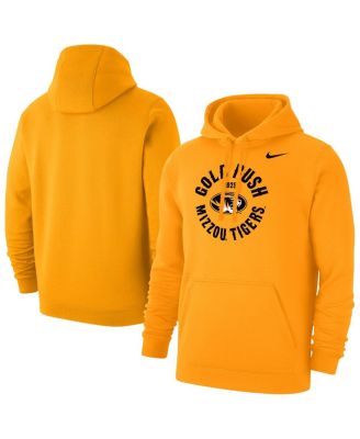 Nike - Men's Gold Missouri Tigers 2025 Gold Rush Club Fleece Hoodie