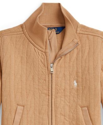 Girls' 2T-6X Collar Quilted Jacket