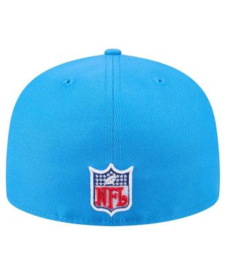 Men's Powder Blue Los Angeles Chargers Throwback Main 59FIFTY Fitted Hat