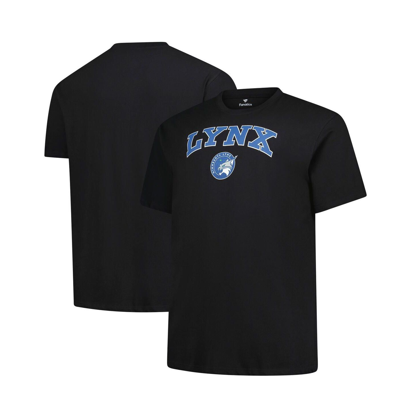 Мужская футболка Fanatics Black Minnesota Lynx Big & Tall Arch Logo — фото 1