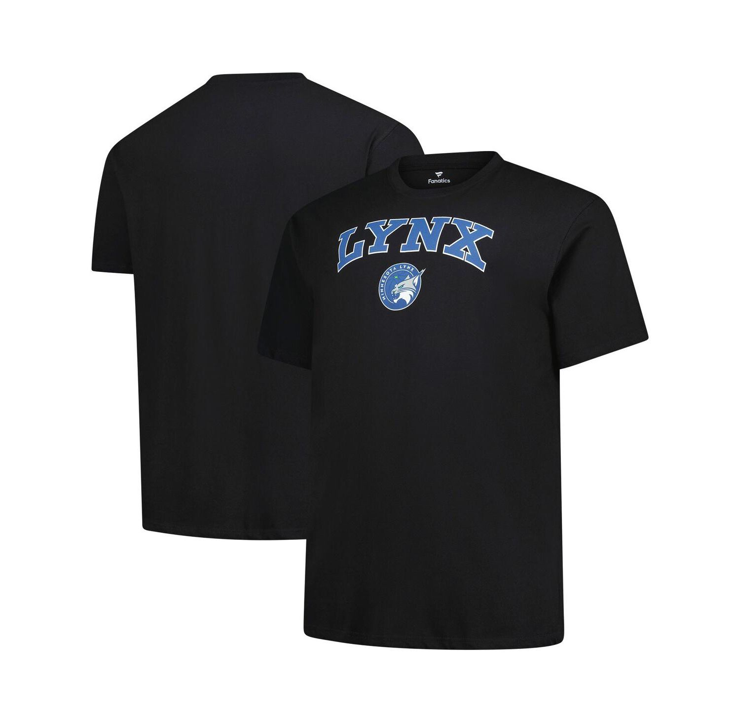 Men's Black Minnesota Lynx Big & Tall Arch Logo T-Shirt