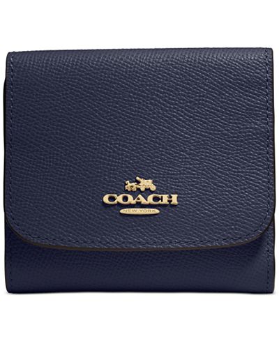 COACH Small Wallet in Crossgrain Leather - Handbags & Accessories - Macy&#39;s