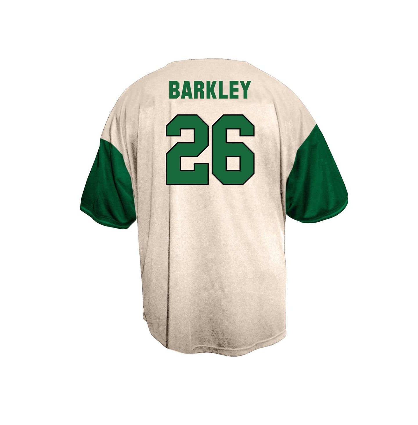 Мужская рубашка Fanatics Saquon Barkley Cream Philadelphia Eagles Big & Tall Baseball Button-Up — фото 2