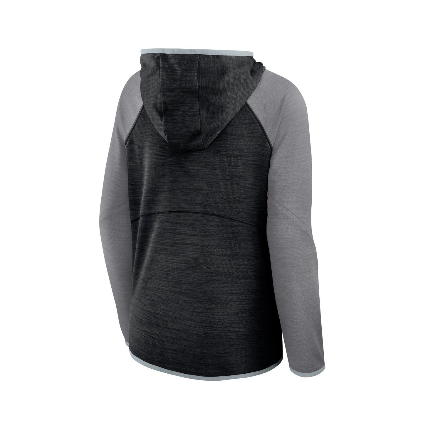 Женское худи Fanatics Black Las Vegas Raiders Plus Size End Around Pass Full-Zip — фото 2