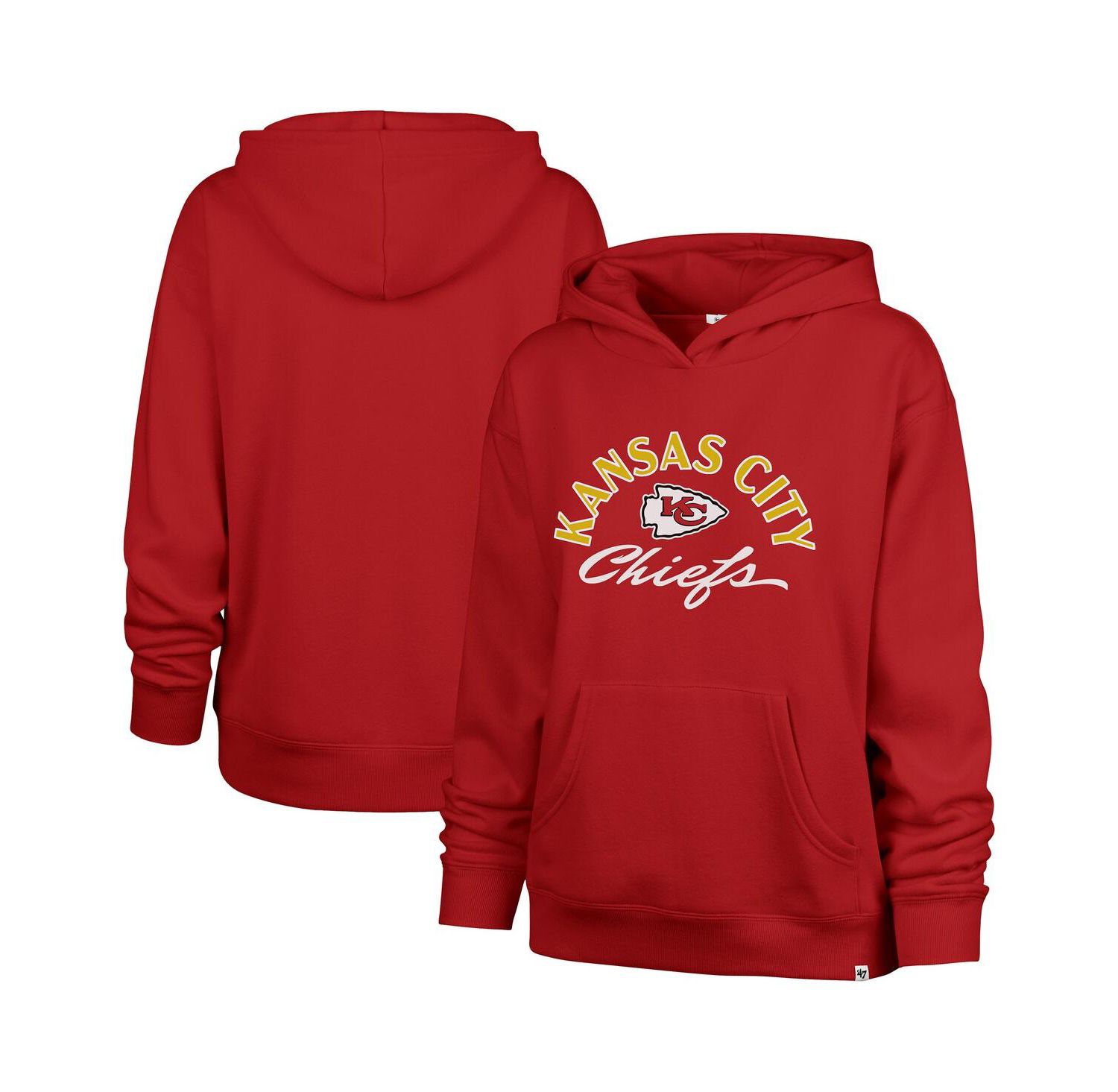 Women's Red Kansas City Chiefs Plus Size Whirlwind Naomi Hoodie