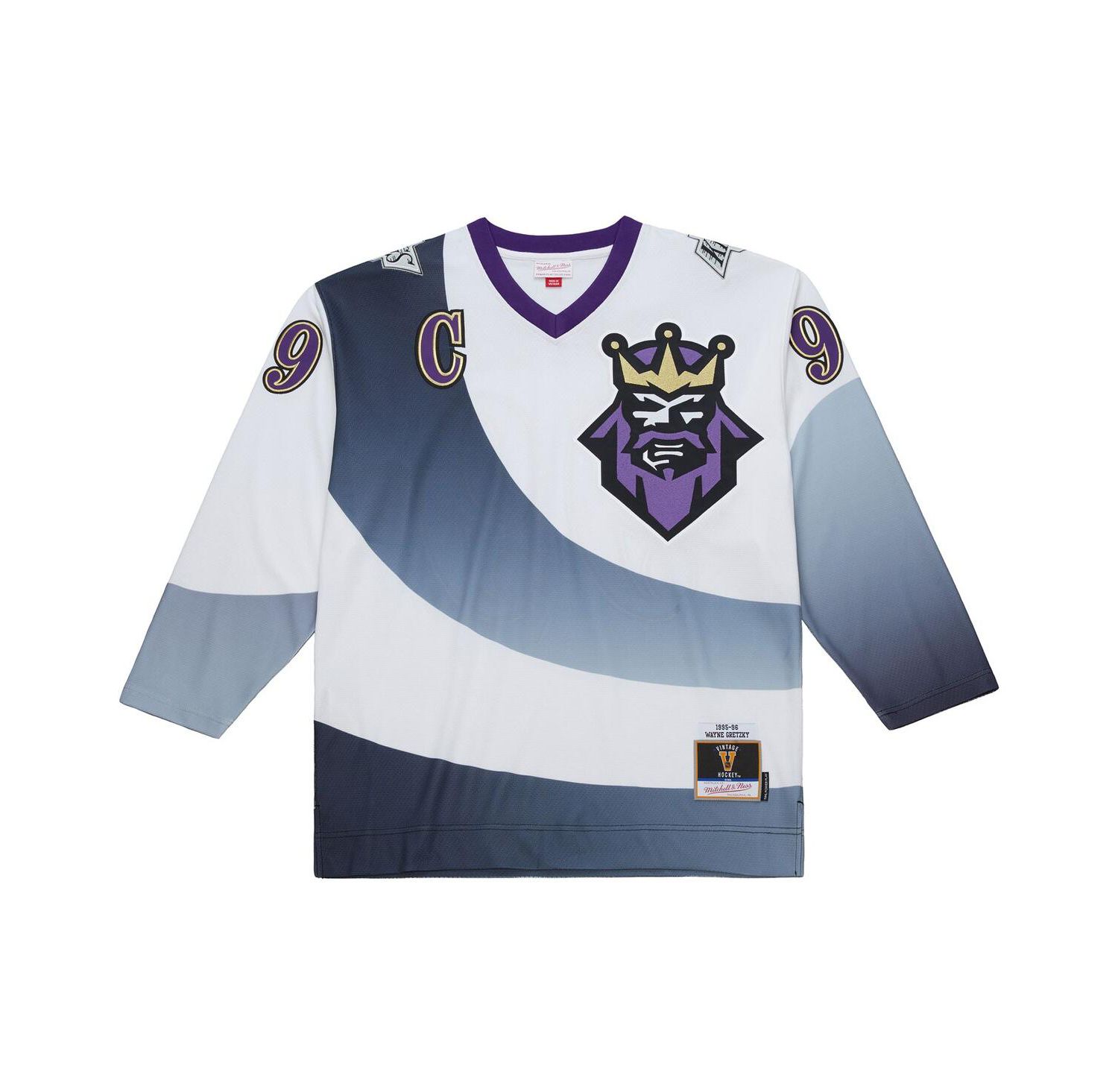 Men's Wayne Gretzky White Los Angeles Kings Big & Tall 1995-96 Blue Line 2.0 Jersey