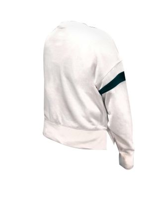 Women's&nbsp;White Philadelphia Eagles Plus Size Fleece Pullover Sweatshirt