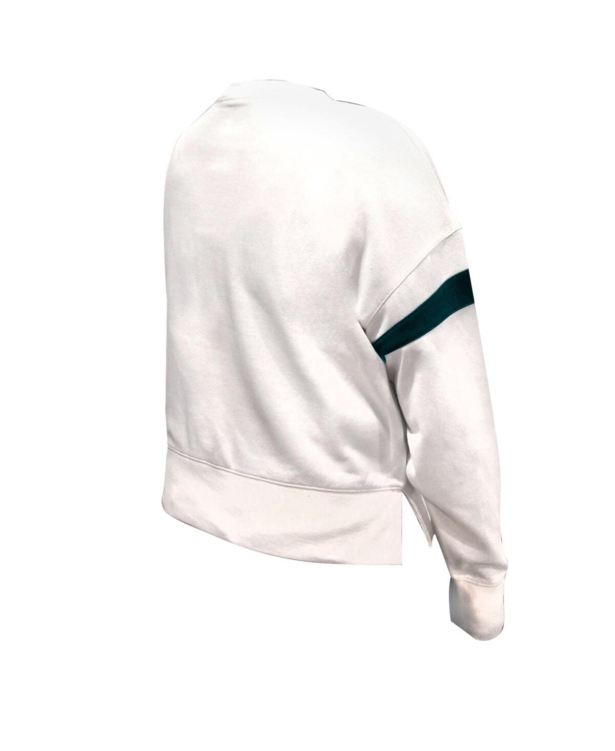 Fanatics Women'sâ White Philadelphia Eagles Plus Size Fleece Pullover Sweatshirt In White
