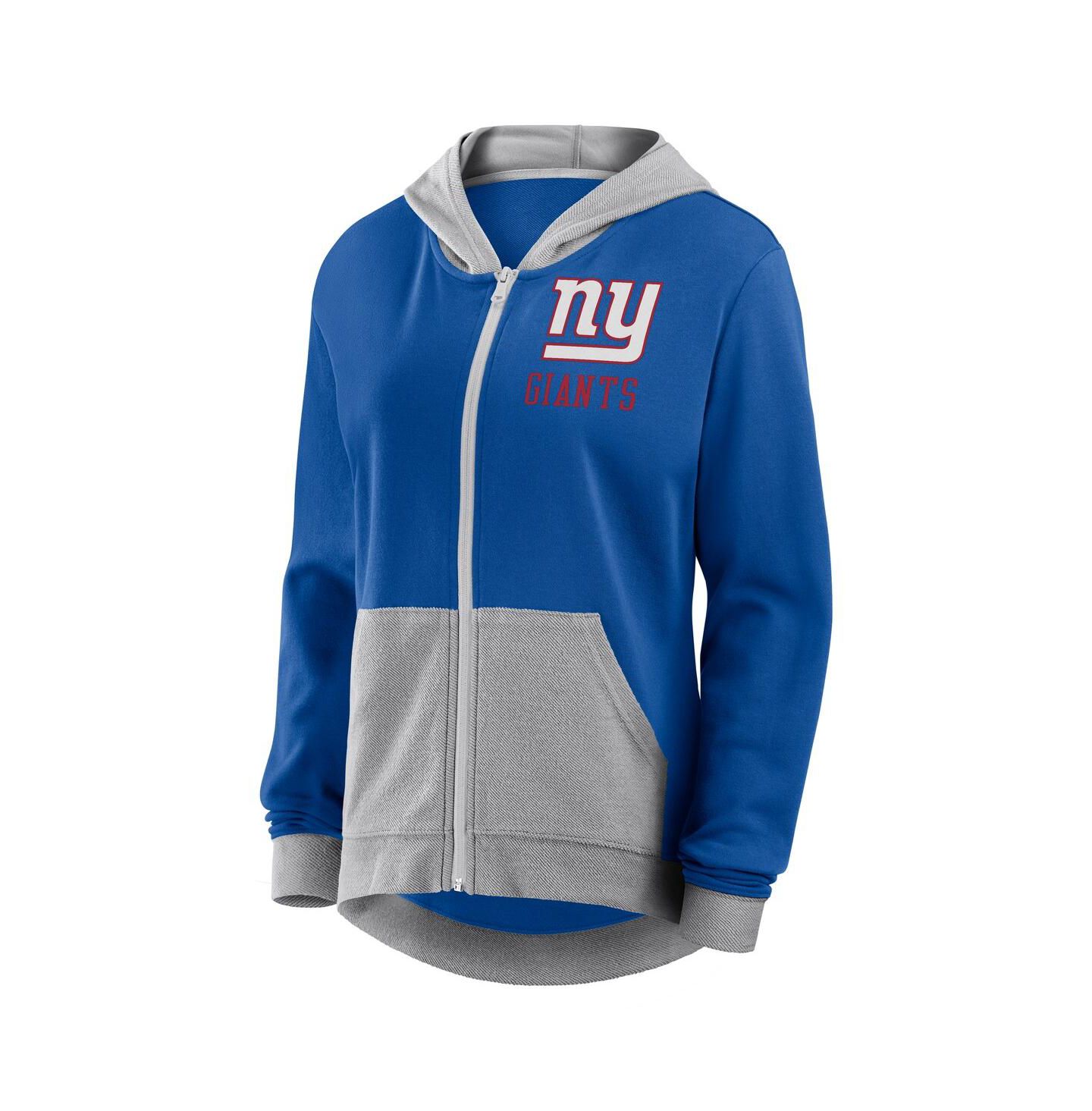 Женское худи Fanatics Royal New York Giants Hit It Full-Zip — фото 3