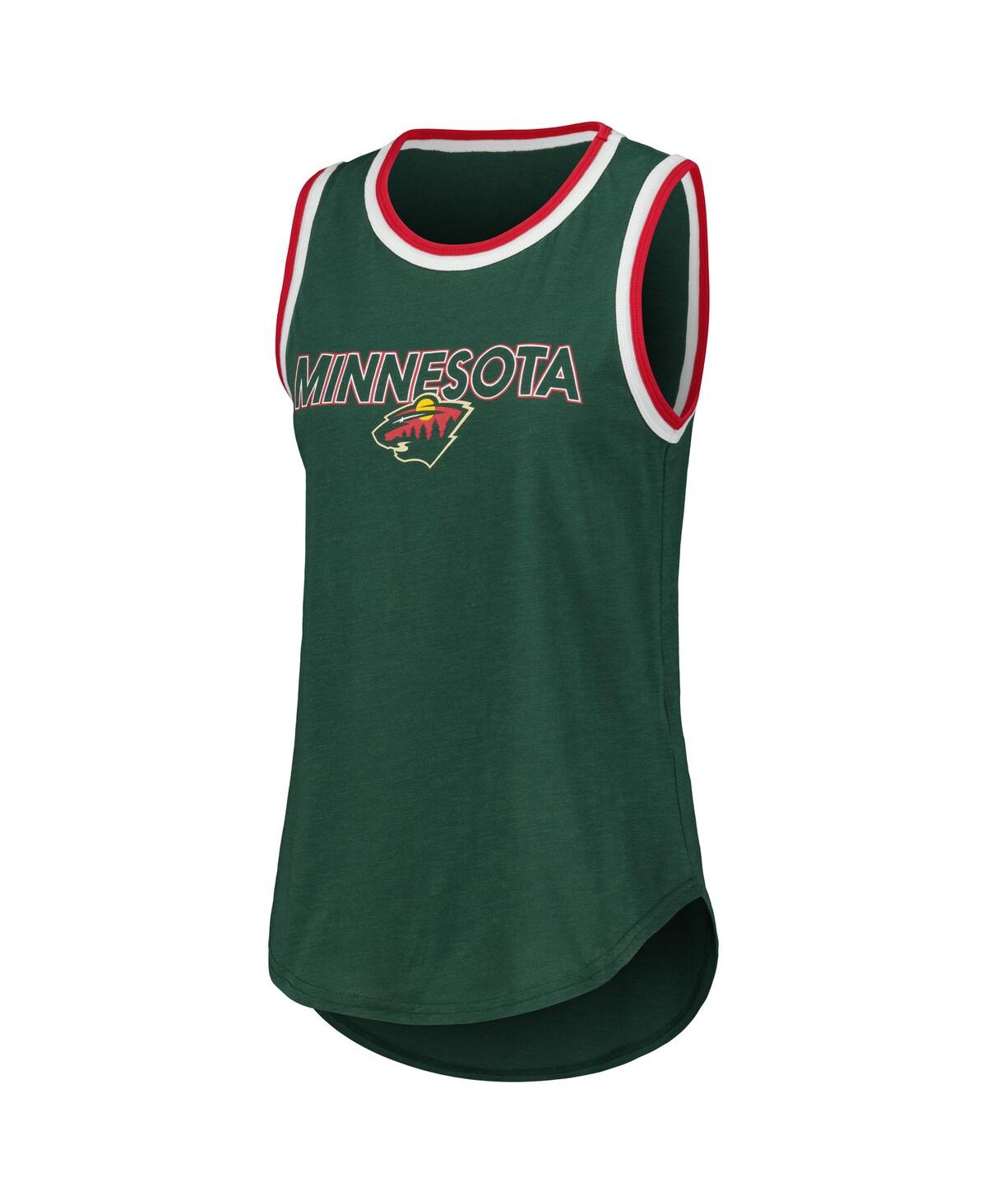 G-iii 4her By Carl Banks Women's Green Minnesota Wild Strategy Tank Top In Green